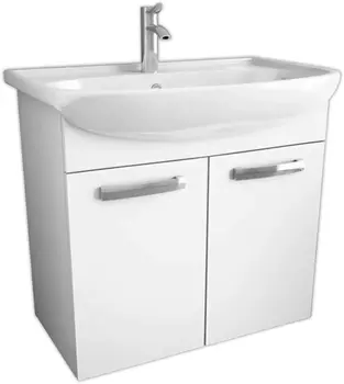 Тумба для комплекта Dreja Alda 65 белый глянец, c дверками 99.0603