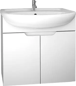 Тумба для комплекта Dreja David 65 c дверками, белый глянец 99.0701