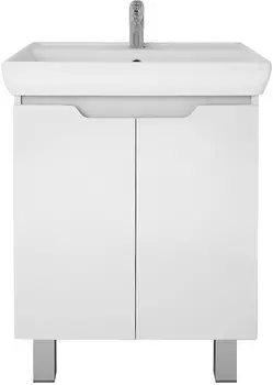 Тумба для комплекта Dreja Q Plus (D) 70 c опорами, белый глянец 99.1005