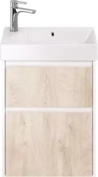 Тумба для комплекта Dreja Slim 55 белый глянец, дуб кантри 99.0500