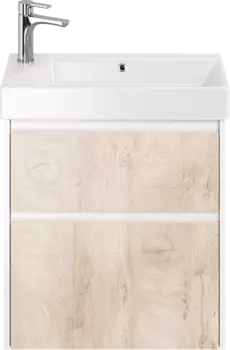 Тумба для комплекта Dreja Slim 65 белый глянец/дуб кантри 99.0501