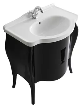 Тумба для комплекта Galassia Ethos 8479NE 75 см черная