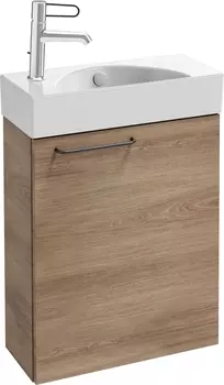 Тумба для комплекта Jacob Delafon Odeon Rive Gauche 50 R квебекский дуб, ручка черная EB2581D-R9-E10