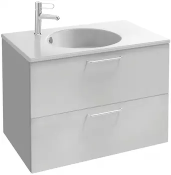 Тумба для комплекта Jacob Delafon Odeon Rive Gauche 80 белая, 2 ящика, ручки хром EB2522-R5-N18
