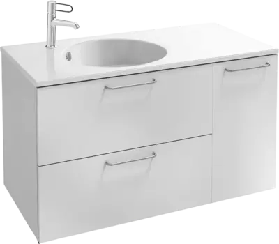 Тумба для комплекта Jacob Delafon Odeon Rive Gauche EB2544-R5-N18 100, белая, ручки хром