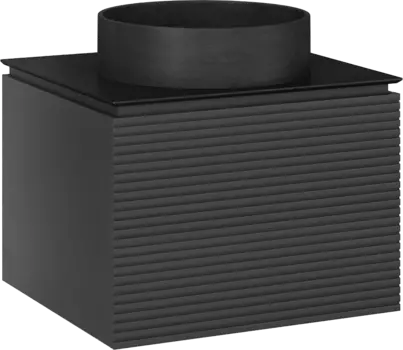Тумба для комплекта Jorno Stone 60 антрацит Stn.01.60/P/A/JR