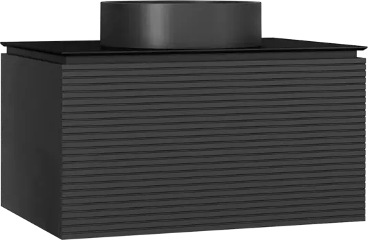 Тумба для комплекта Jorno Stone 80 антрацит Stn.01.80/P/A/JR