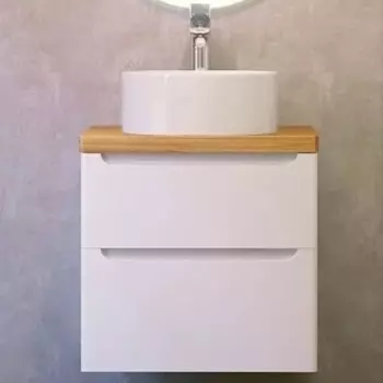 Тумба для комплекта Jorno Wood 60, белая Wood.01.60/P/W