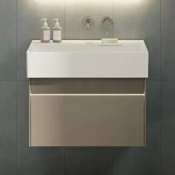 Тумба для комплекта Kerama Marazzi Logica 70, подвесная, песчаная LOG.70.2SAN