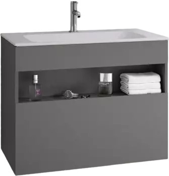 Тумба для комплекта Keuco Stageline 32862 80 см, инокс матовый 32862290000