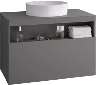 Тумба для комплекта Keuco Stageline 32863 80 см, инокс матовый 32863290000