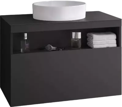 Тумба для комплекта Keuco Stageline 32863 80 см, вулканит 32863970000