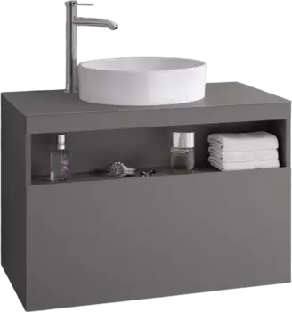 Тумба для комплекта Keuco Stageline 32864 80 см, инокс матовый 32864290000