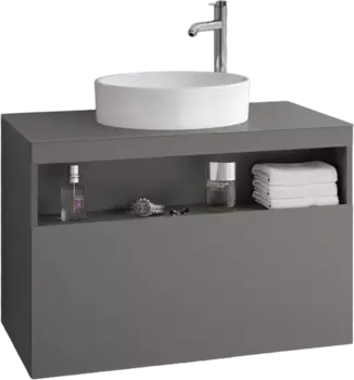 Тумба для комплекта Keuco Stageline 32865 80 см, инокс матовый 32865290000