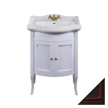 Тумба для комплекта La Beaute Classic Lorette 65 темное дерево глянец, фурнитура бронза BLO65MOK.BR