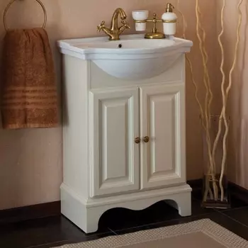 Тумба для комплекта La Beaute Classic Michel 60 слоновая кость матовый, фурнитура бронза BMI60AVO.BR