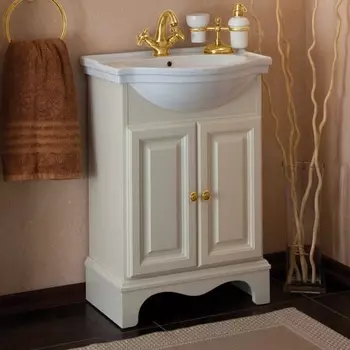 Тумба для комплекта La Beaute Classic Michel 60 слоновая кость матовый, фурнитура золото BMI60AVO.ОR