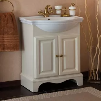 Тумба для комплекта La Beaute Classic Michel 70 слоновая кость матовый, фурнитура бронза BMI70AVO.BR