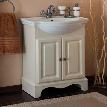 Тумба для комплекта La Beaute Classic Michel 70 слоновая кость матовый, фурнитура серебро BMI70AVO.СR