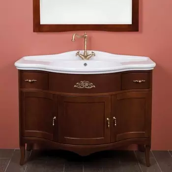 Тумба для комплекта La Beaute Classic Nora орех матовый, фурнитура бронза BNO102N.BR