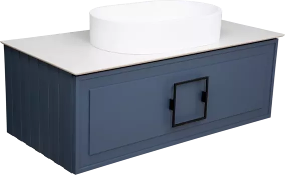 Тумба для комплекта La Fenice Cubo 100, синяя FNC-01-CUB-BG-100