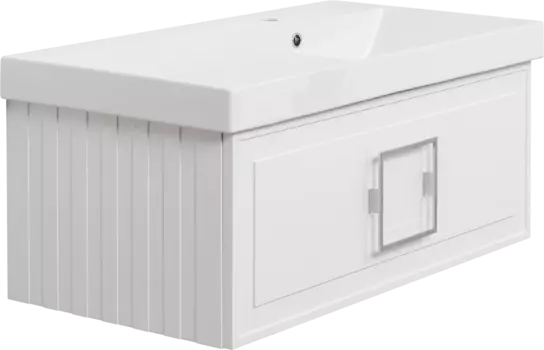 Тумба для комплекта La Fenice Cubo 90 белая FNC-01-CUB-B-90