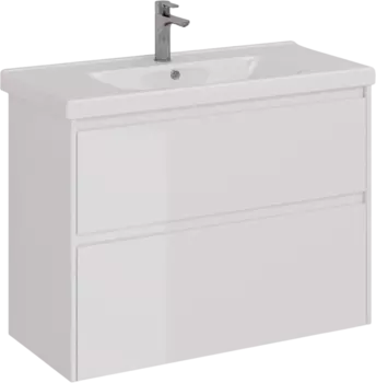Тумба для комплекта Lemark Combi 100 белая глянцевая LM03C100T
