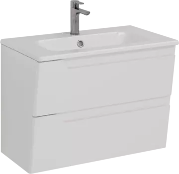 Тумба для комплекта Lemark Miano 80 белая глянцевая LM06M80T