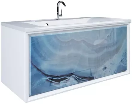 Тумба для комплекта Marka One Seattle 90П blue marble У72808