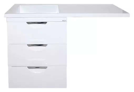 Тумба для комплекта Misty Куба 60 белая, под стиральную машину П-Куб01060-0113Я