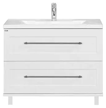 Тумба для комплекта Misty Марта 80 напольная белая фактурная П-Мрт01080-012