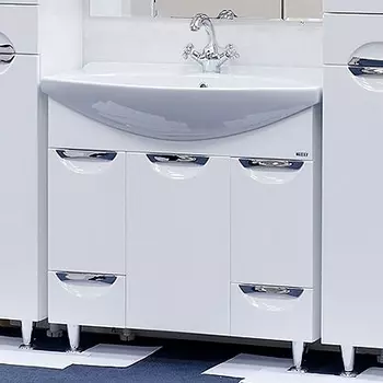 Тумба для комплекта Misty Орхидея 85 белый П-Орх01085-0112Я