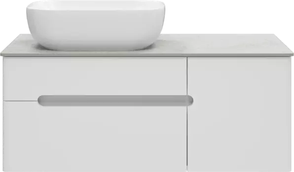 Тумба для комплекта Misty Роял 100 белая П-Роя-01100-011П2Я