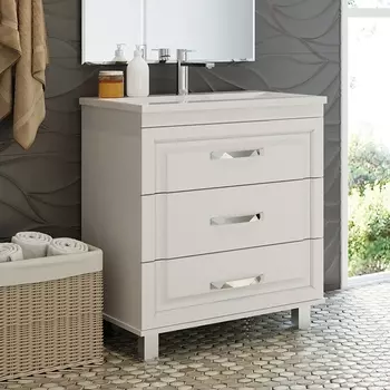 Тумба для комплекта Misty Терра 70 белая П-Тер01070-0113Я