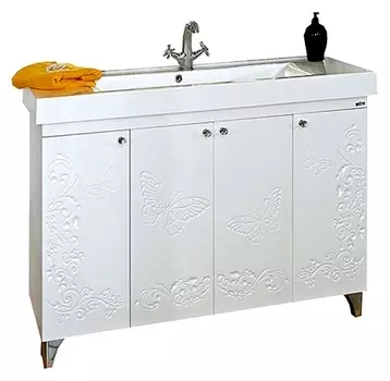 Тумба для комплекта Misty Вирджиния Бабочка 105 белая