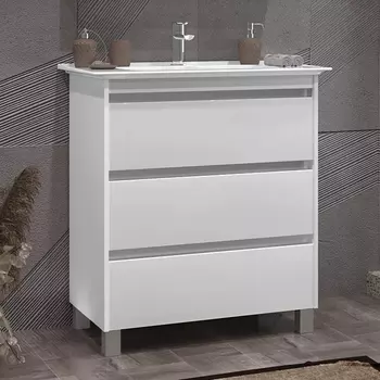 Тумба для комплекта Opadiris Фреш 80 напольная, белая 00-00003405