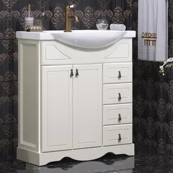 Тумба для комплекта Opadiris Клио 75 напольная, слоновая кость 00-00002830