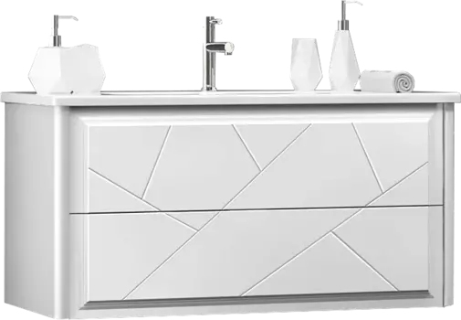 Тумба для комплекта Opadiris Луиджи 100 подвесная, белая 00-00006177