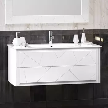 Тумба для комплекта Opadiris Луиджи 120 подвесная, белая 00-00007152