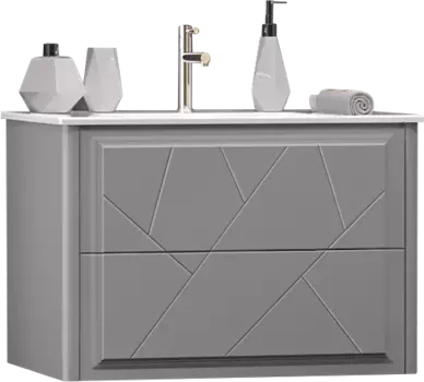 Тумба для комплекта Opadiris Луиджи 70 подвесная, серая матовая 00-00005953