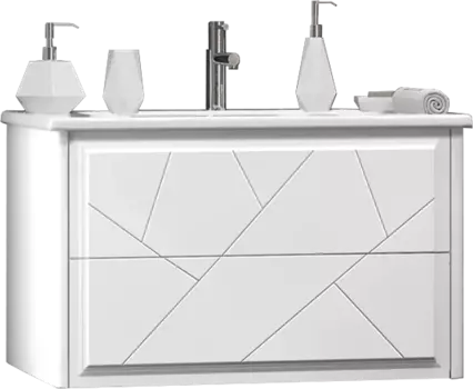 Тумба для комплекта Opadiris Луиджи 80 подвесная, белая 00-00006179