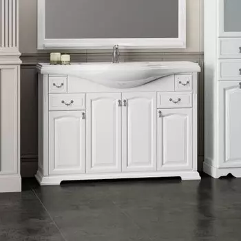 Тумба для комплекта Opadiris Риспекто 120 белая матовая Z0000012634