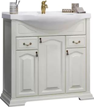 Тумба для комплекта Opadiris Риспекто 85 слоновая кость, под раковину Сенеж 00-00006703