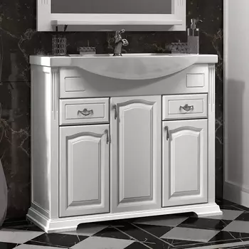 Тумба для комплекта Opadiris Риспекто 95 белая матовая Z0000012537