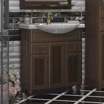 Тумба для комплекта Opadiris Тибет 75 с декоративной решеткой, нагал 00-00002843