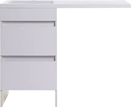 Тумба для комплекта Orange Sistema 50 L белый глянец, с ящиками, под стиральную машину ST-110TUW+RAL