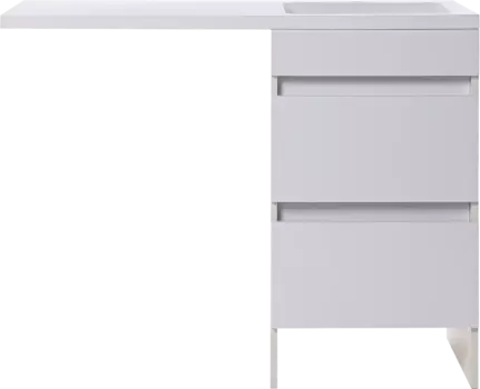Тумба для комплекта Orange Sistema 50 R белый глянец, с ящиками, под стиральную машину ST-110TUW+RAR