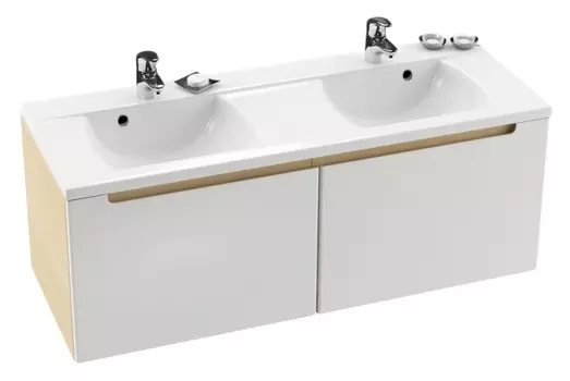 Тумба для комплекта Ravak Classic 130 белая/береза X000000423