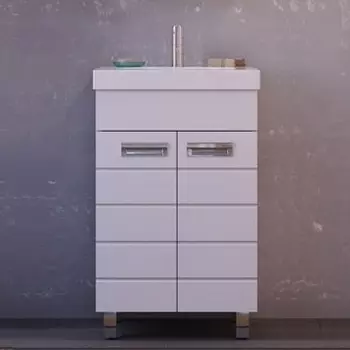 Тумба для комплекта Raval Kub 50 белая, напольная Kub.01.50/N/W