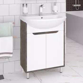 Тумба для комплекта Runo Эко 60 железный камень 00-00001338